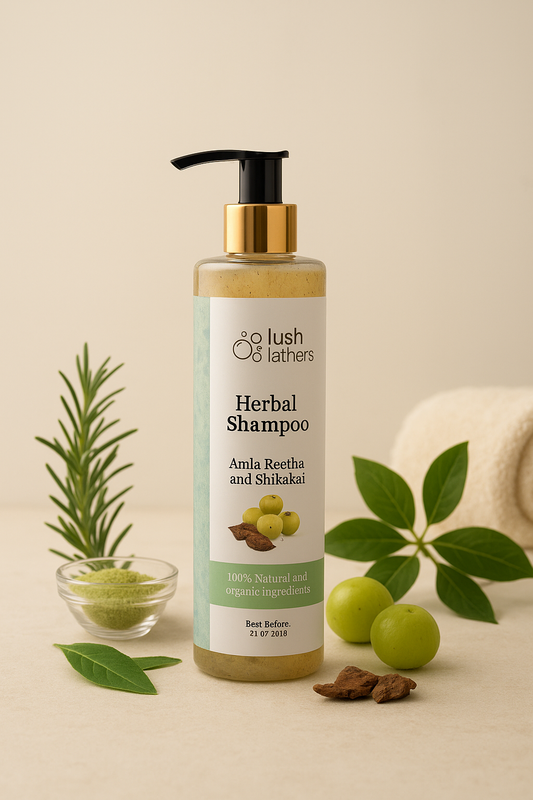 Amla reetha shikakai herbal shampoo